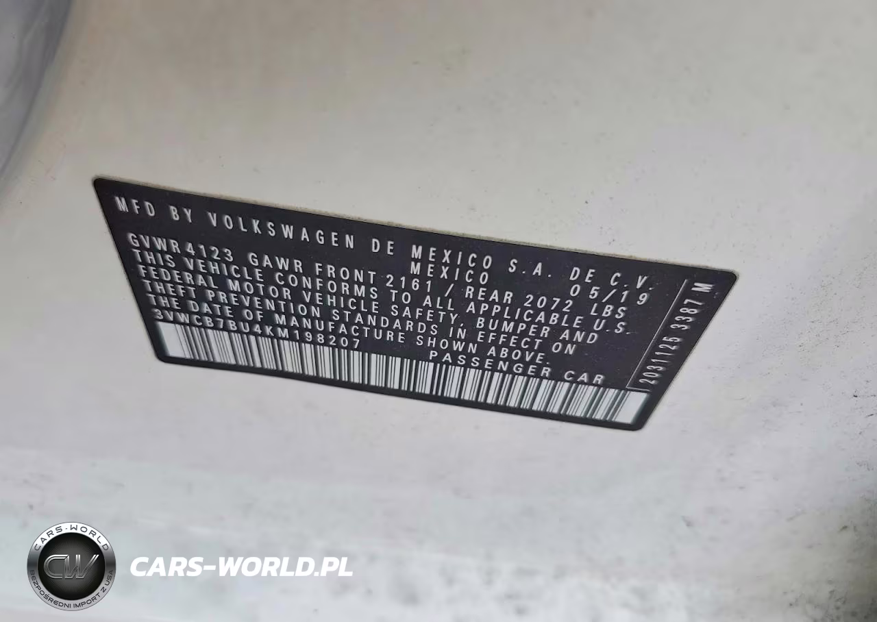 2019 Volkswagen Jetta S VIN:3VWCB7BU4KM198207 - 12