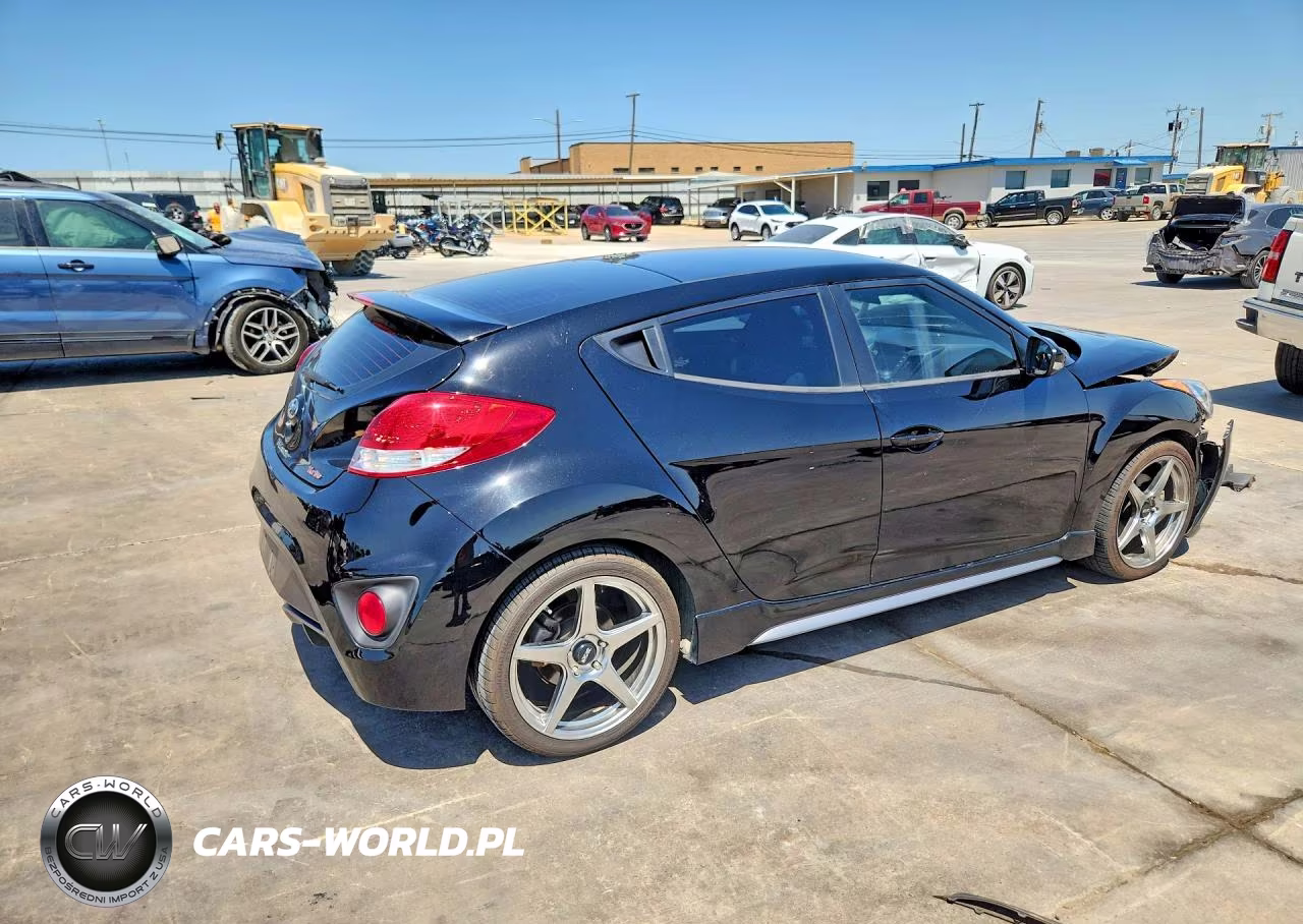 2013 Hyundai Veloster Turbo VIN:KMHTC6AE9DU100206 - 3