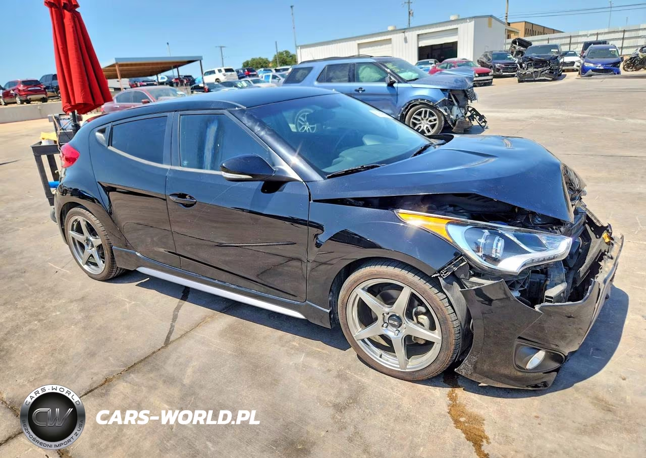 2013 Hyundai Veloster Turbo VIN:KMHTC6AE9DU100206 - 4