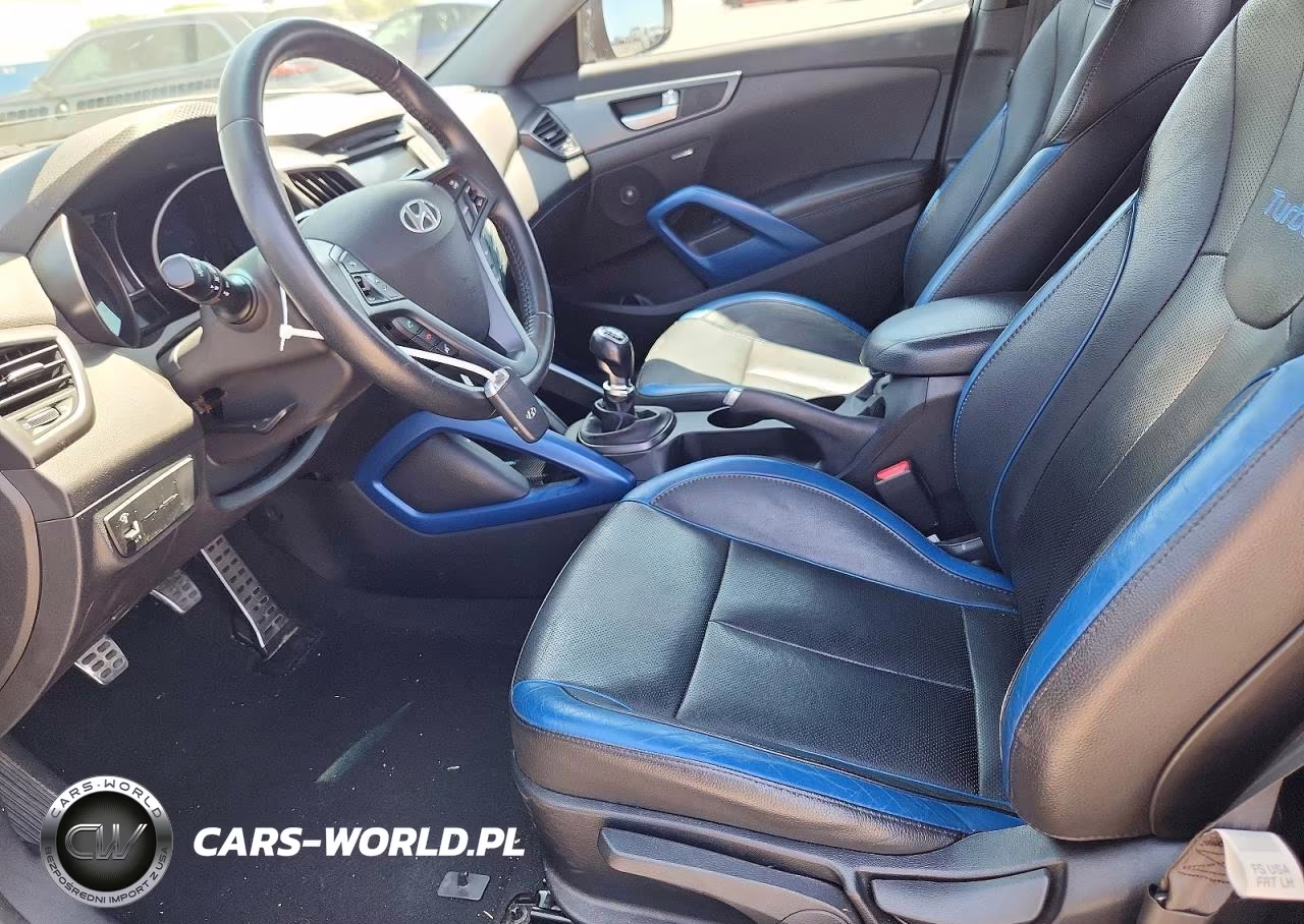 2013 Hyundai Veloster Turbo VIN:KMHTC6AE9DU100206 - 7