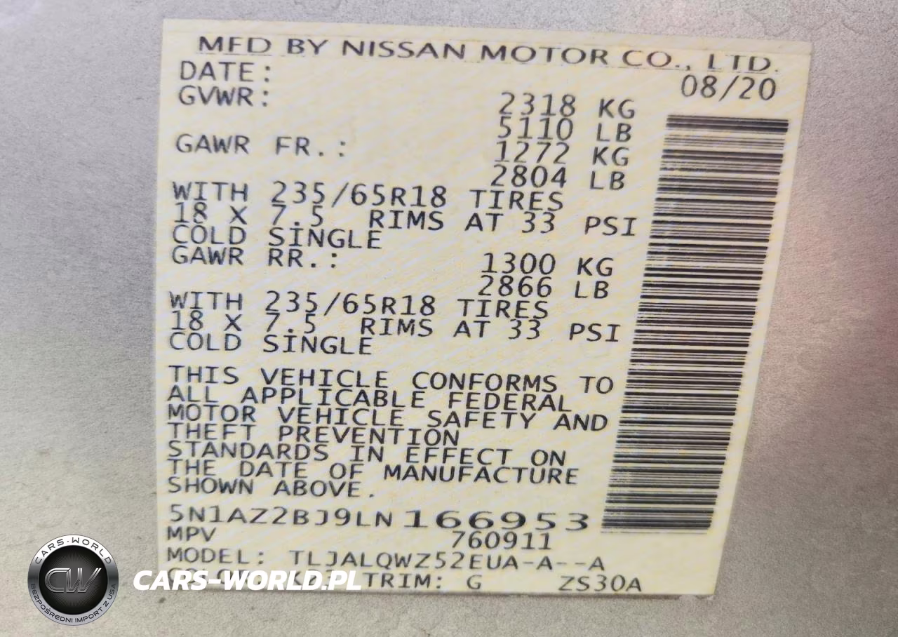 2020 Nissan Murano Sv VIN:5N1AZ2BJ9LN166953 - 14