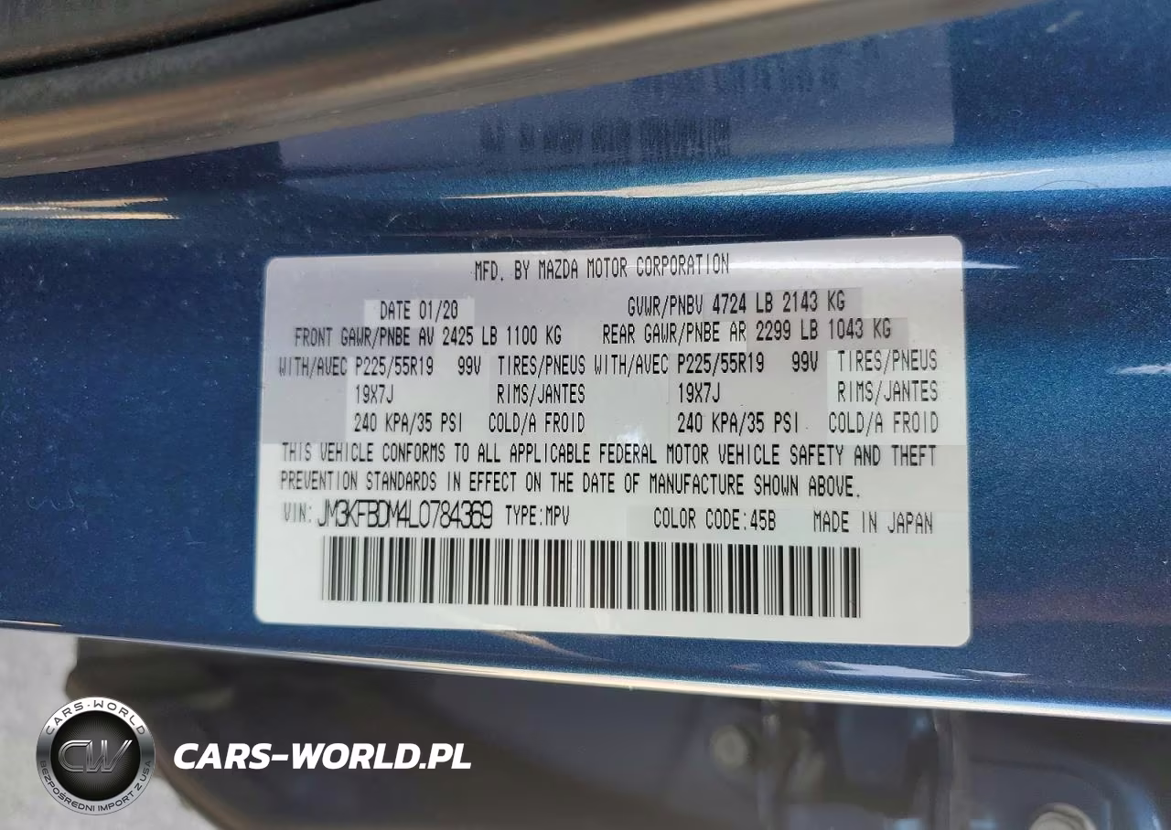 2020 Mazda Cx-5 Grand Touring VIN:JM3KFBDM4L0784369 - 12