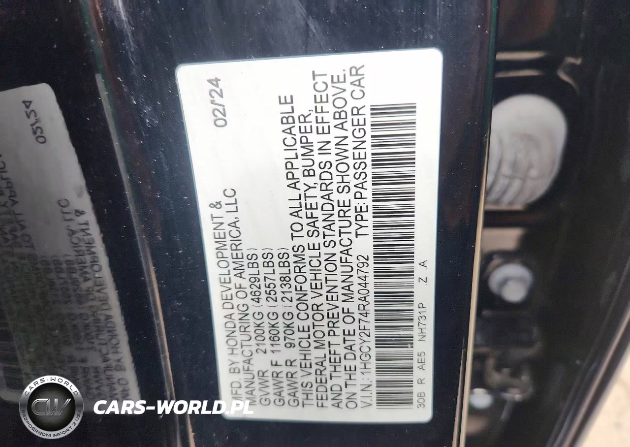 2024 Honda Accord Hybrid Sport-L VIN:1HGCY2F74RA044792 - 13