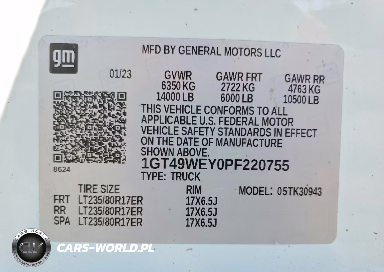 2023 GMC Sierra K3500 Denali VIN:1GT49WEY0PF220755 - 13