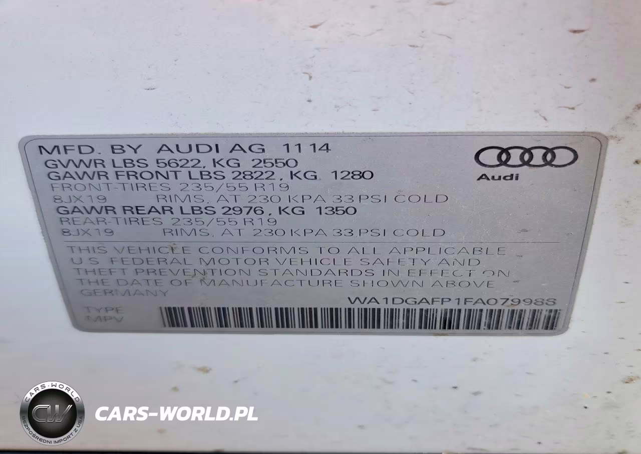 2015 Audi Q5 Premium Plus VIN:WA1DGAFP1FA079988 - 13