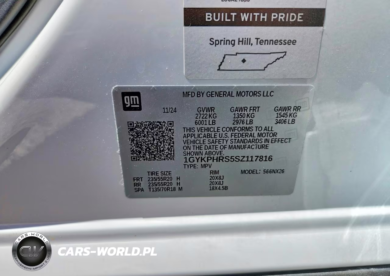 2025 Cadillac Xt6 Sport Platinum VIN:1GYKPHRS5SZ117816 - 13