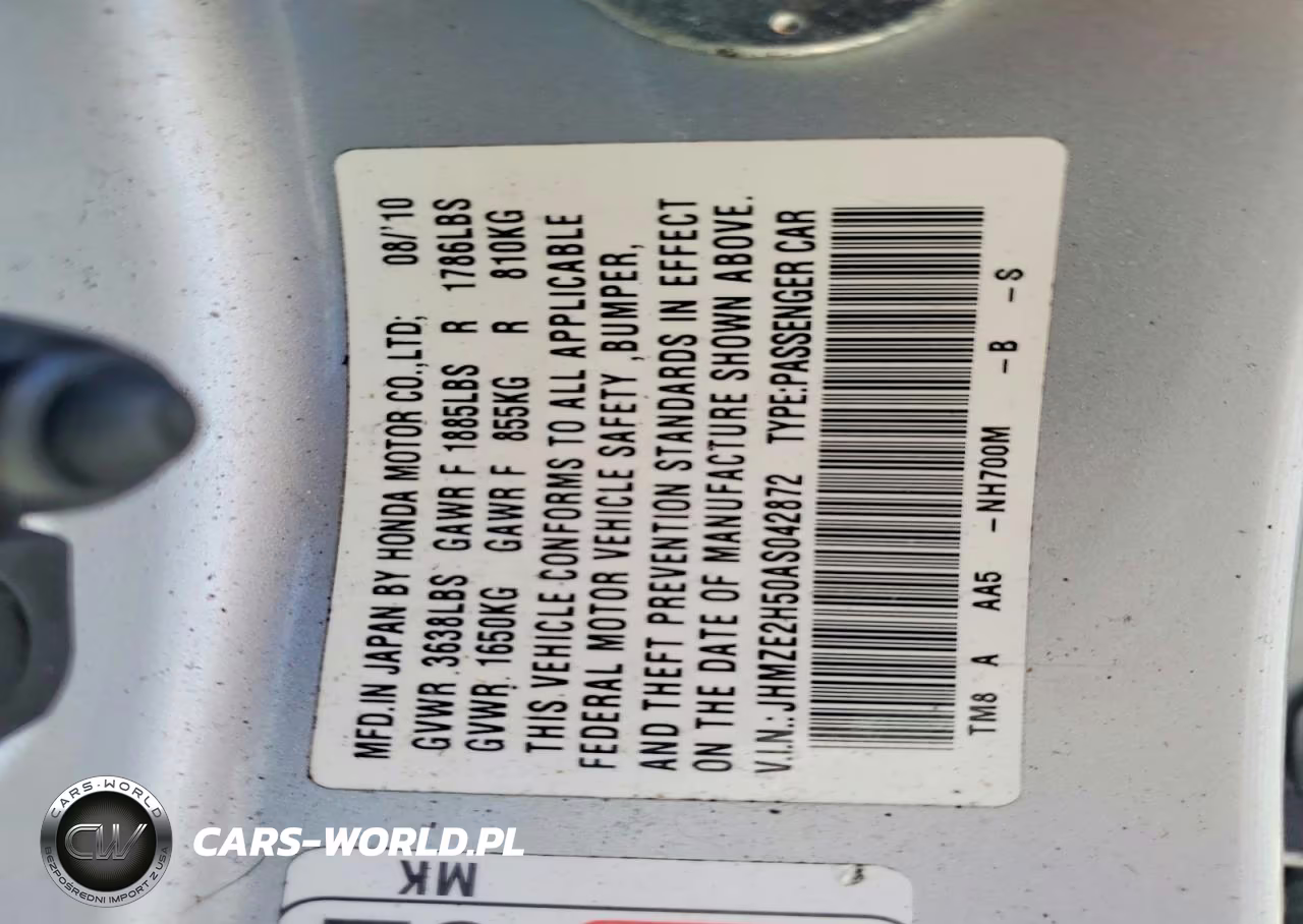 2010 Honda Insight Lx VIN:JHMZE2H50AS042872 - 12
