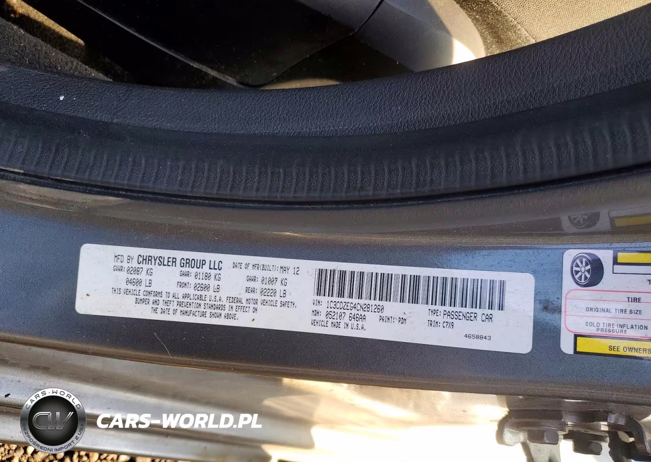 2012 Dodge Avenger Sxt VIN:1C3CDZEG4CN281260 - 12