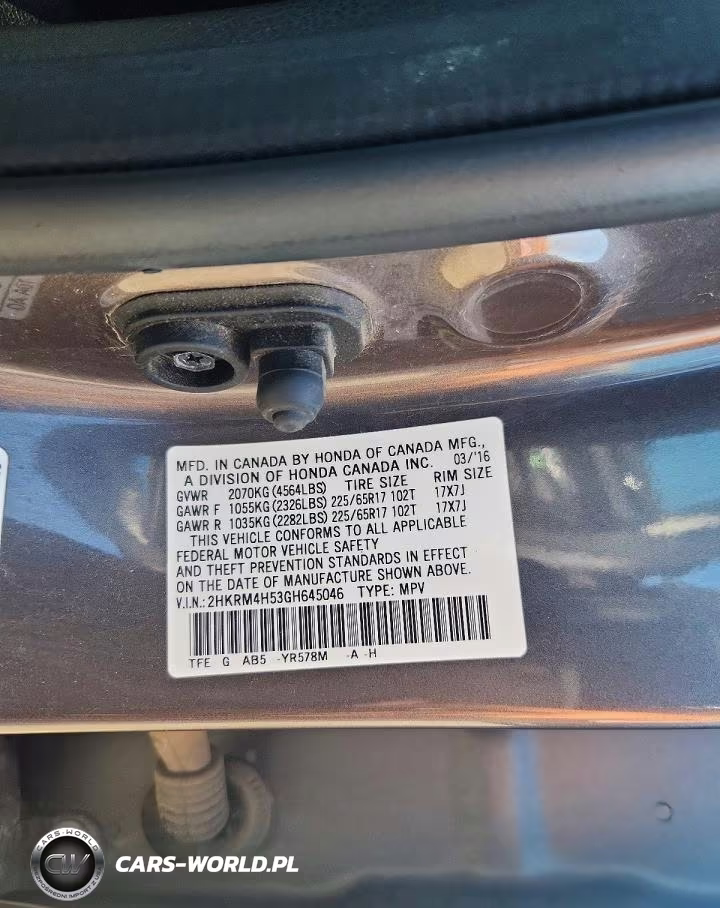 2016 Honda Cr-V Ex VIN:2HKRM4H53GH645046 - 13