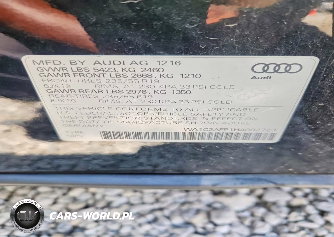 2017 Audi Q5 Premium VIN:WA1C2AFP1HA092723 - 13