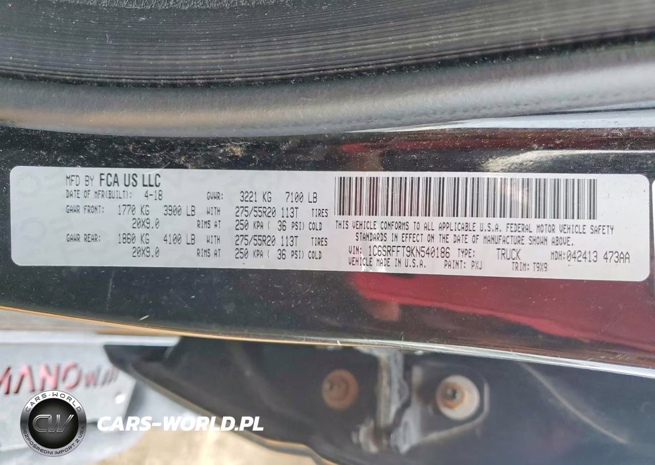 2019 Ram 1500 Big Horn-Lone Star VIN:1C6SRFFT9KN540186 - 12