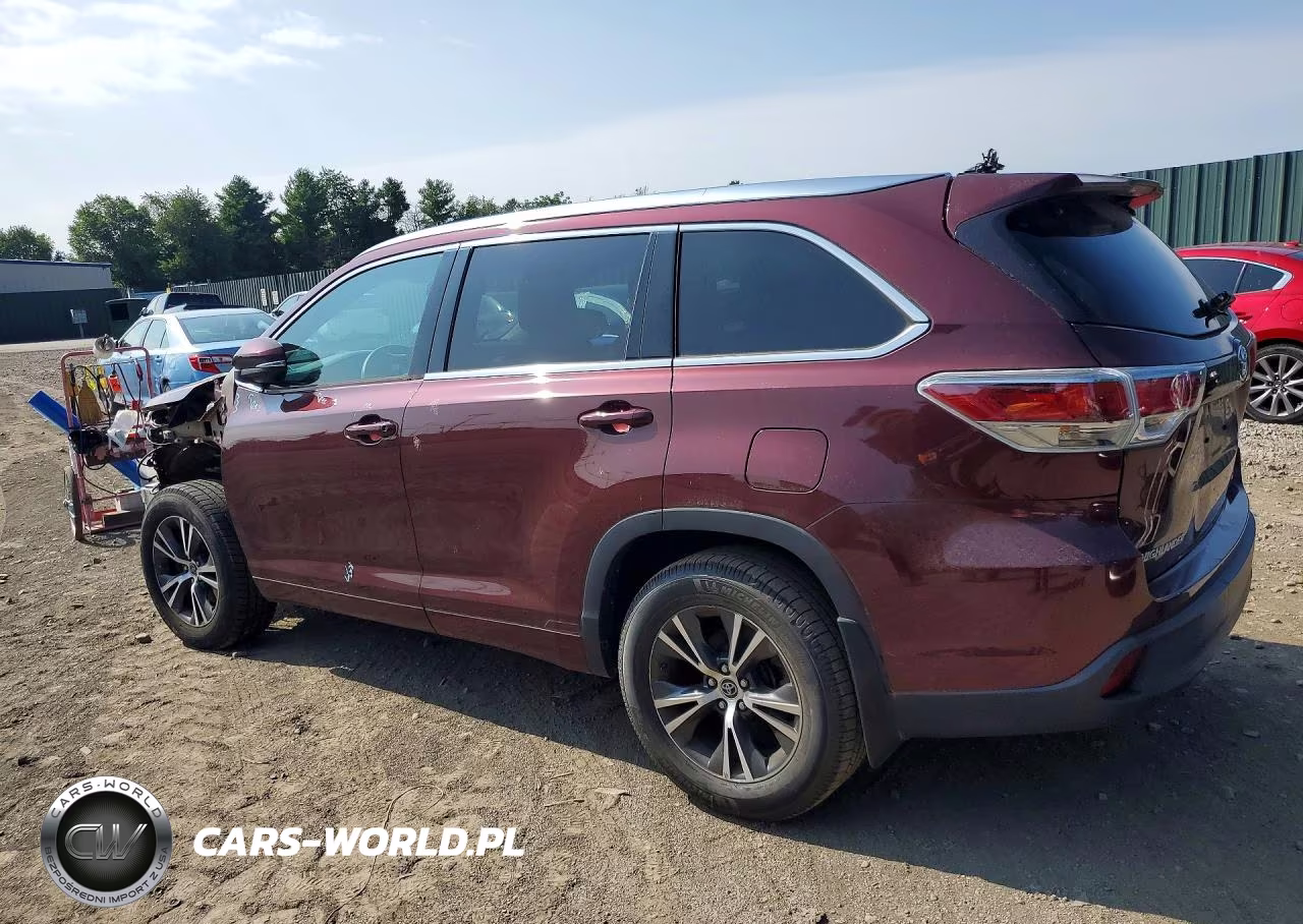 2016 Toyota Highlander Xle VIN:5TDJKRFH0GS268893 - 2
