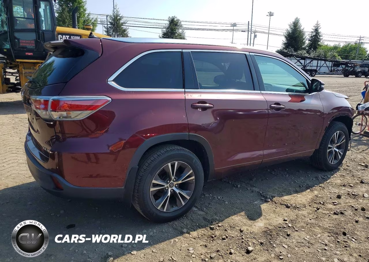 2016 Toyota Highlander Xle VIN:5TDJKRFH0GS268893 - 3