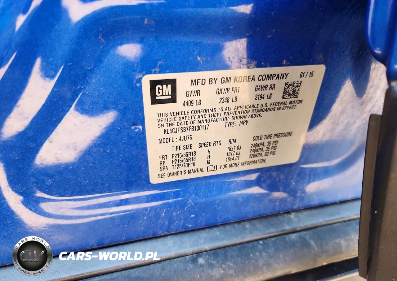 2015 Buick Encore Convenience VIN:KL4CJFSB7FB130117 - 13