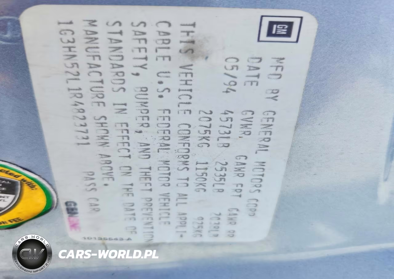 1994 Oldsmobile 88 Royale VIN:1G3HN52L1R4823731 - 12