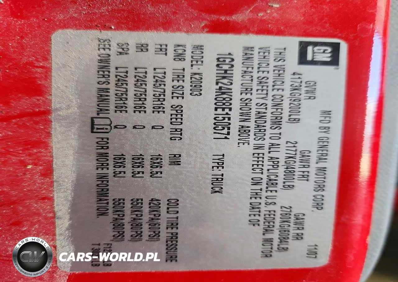 2008 Chevrolet Silverado K2500 Heavy Duty VIN:1GCHK24K88E150571 - 12
