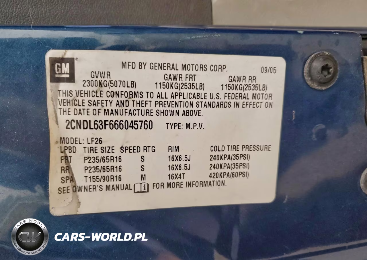2006 Chevrolet Equinox VIN:2CNDL63F666045760 - 12