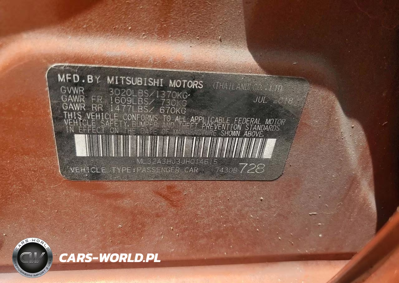 2018 Mitsubishi Mirage Es VIN:ML32A3HJ3JH014615 - 12