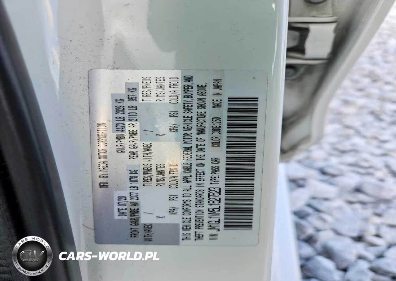 2020 Mazda 6 Touring VIN:JM1GL1VM5L1527523 - 12