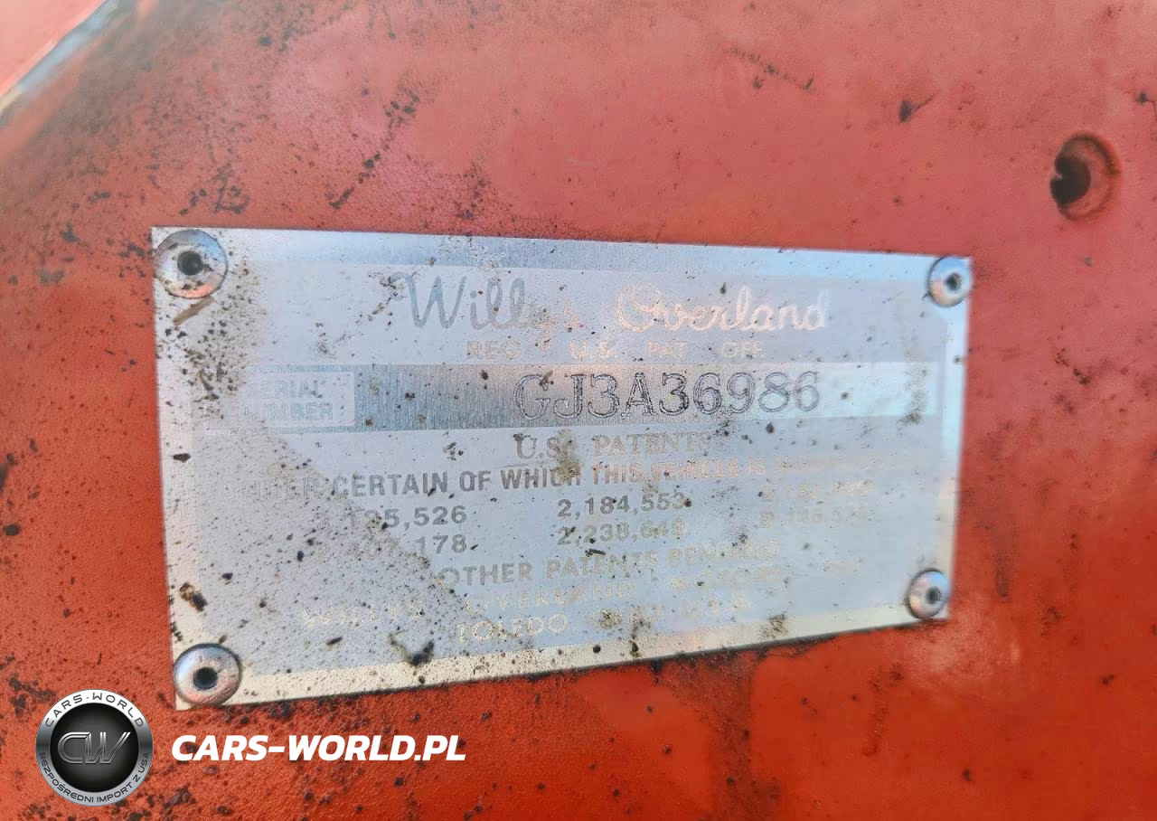 1949 Willy Jeep VIN:GJ3A36986 - 12
