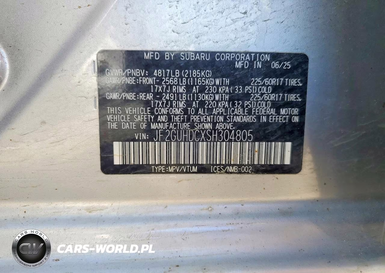 2025 Subaru Crosstrek Premium VIN:JF2GUHDCXSH304805 - 12