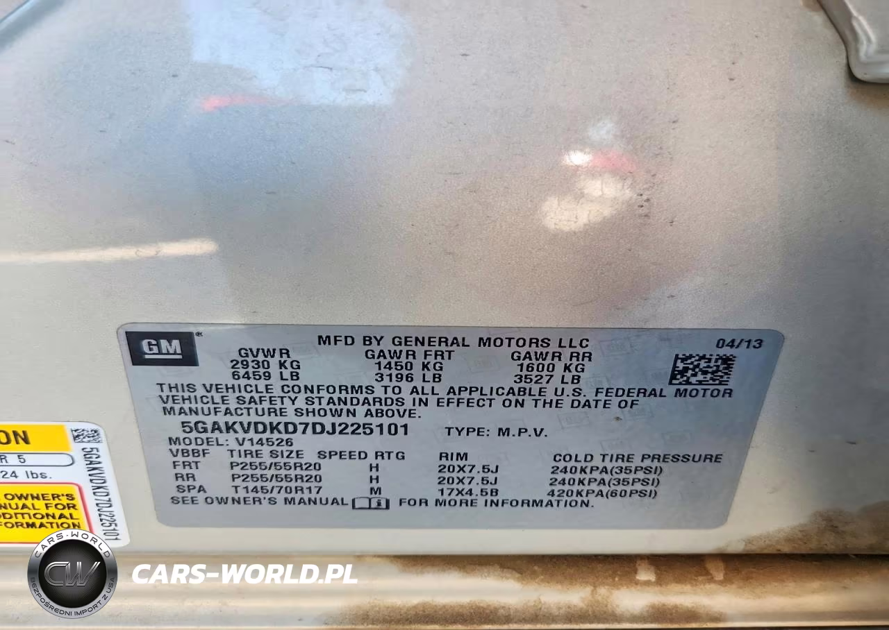 2013 Buick Enclave VIN:5GAKVDKD7DJ225101 - 13