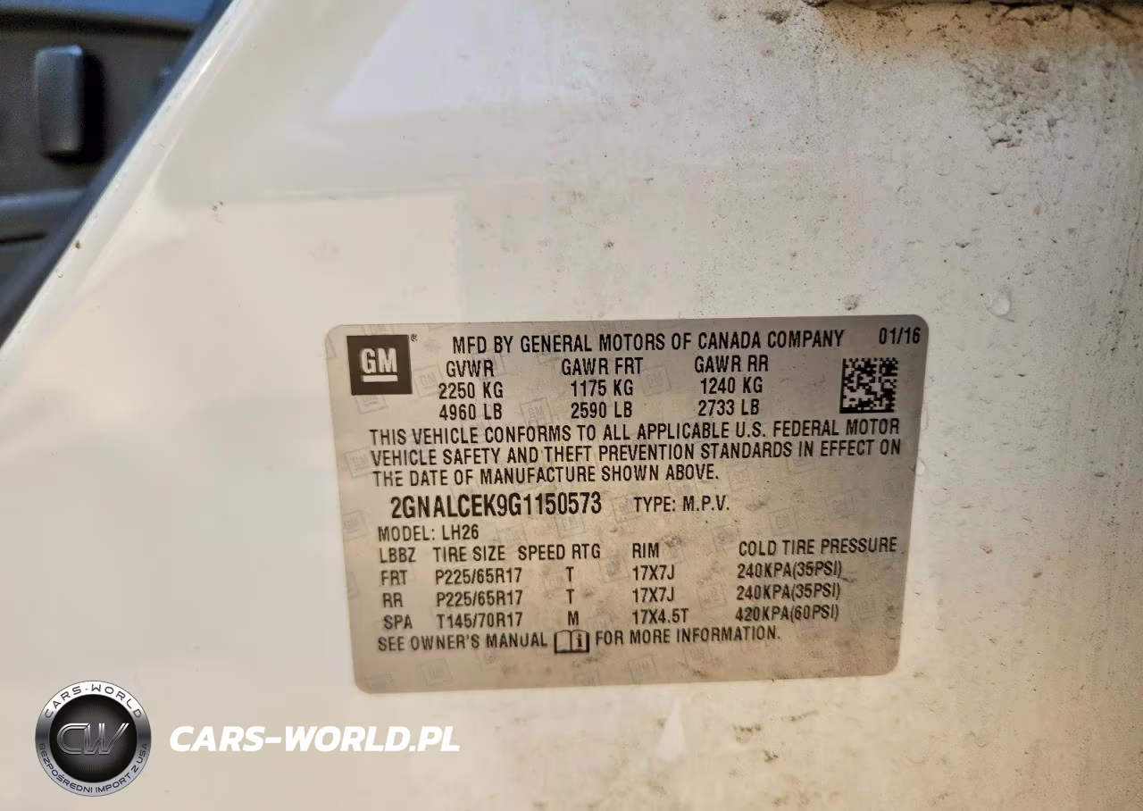 2016 Chevrolet Equinox Lt VIN:2GNALCEK9G1150573 - 13
