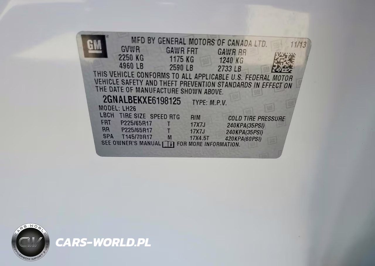 2014 Chevrolet Equinox Lt VIN:2GNALBEKXE6198125 - 13