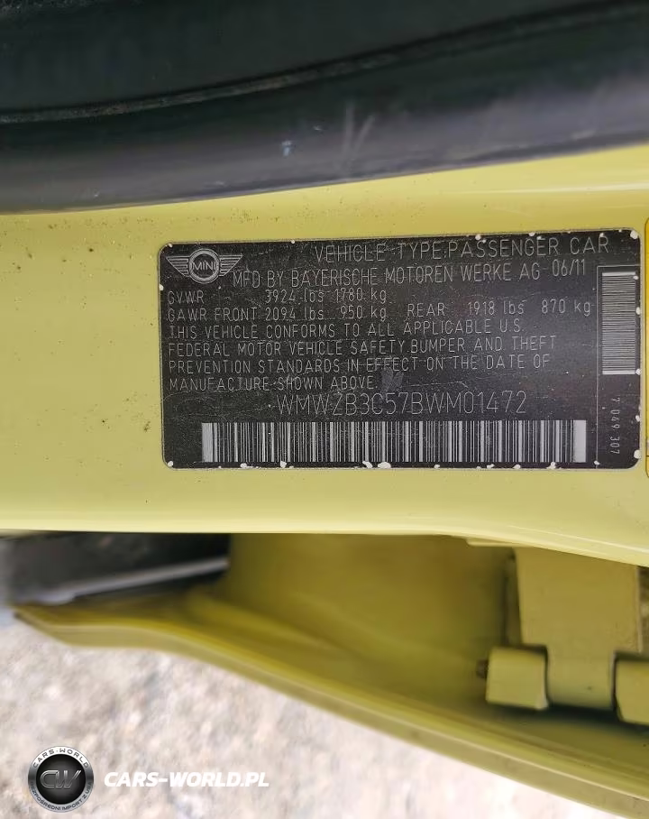 2011 Mini Cooper Countryman VIN:WMWZB3C57BWM01472 - 13