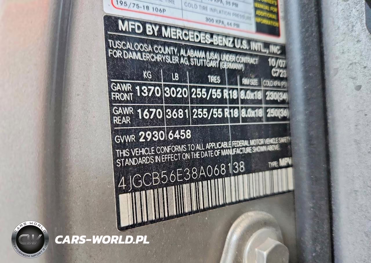 2008 Mercedes-Benz R 350 VIN:4JGCB56E38A068138 - 13