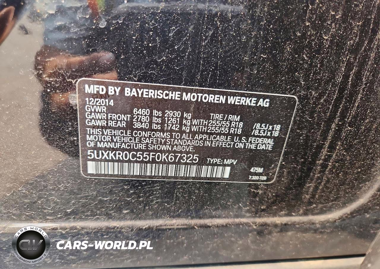 2015 BMW X5 xDrive35I VIN:5UXKR0C55F0K67325 - 13