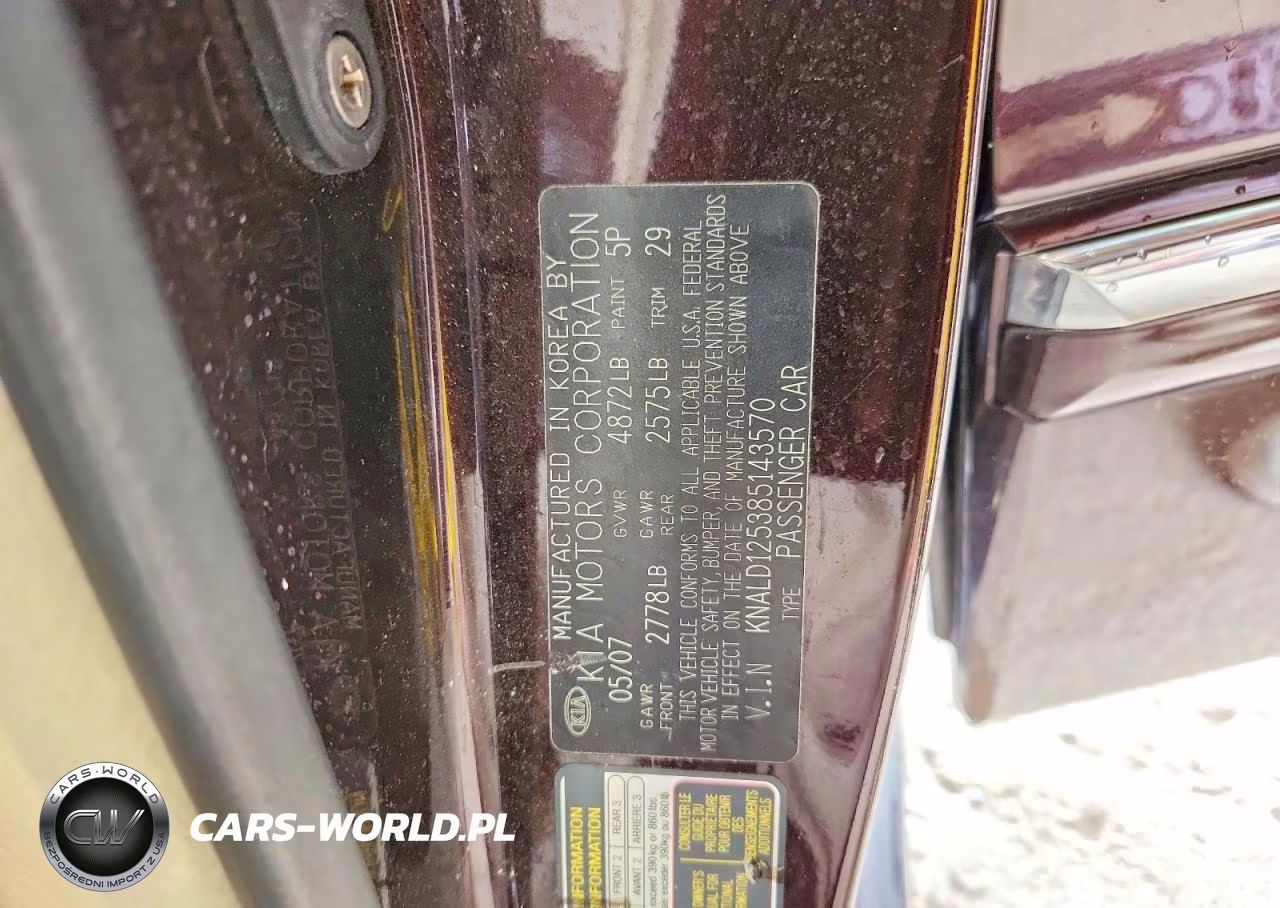 2008 Kia Amanti Base VIN:KNALD125385143570 - 13