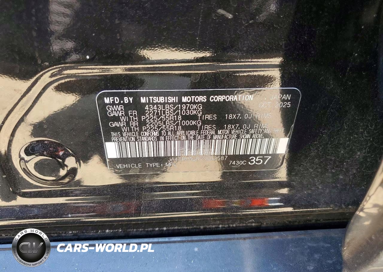 2022 Mitsubishi Outlander Sport S-Se VIN:JA4ARUAU8TU002587 - 13