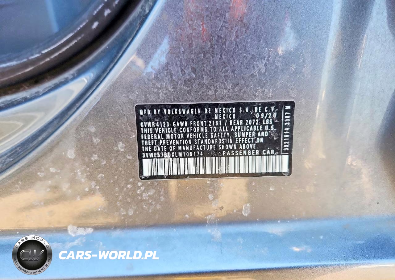 2020 Volkswagen Jetta Sel VIN:3VWE57BUXLM105174 - 12