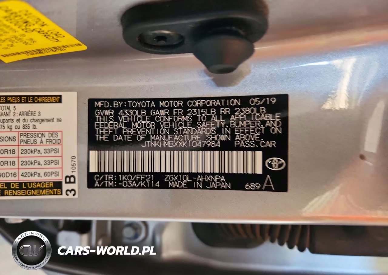 2019 Toyota C-Hr Xle VIN:JTNKHMBXXK1047984 - 14