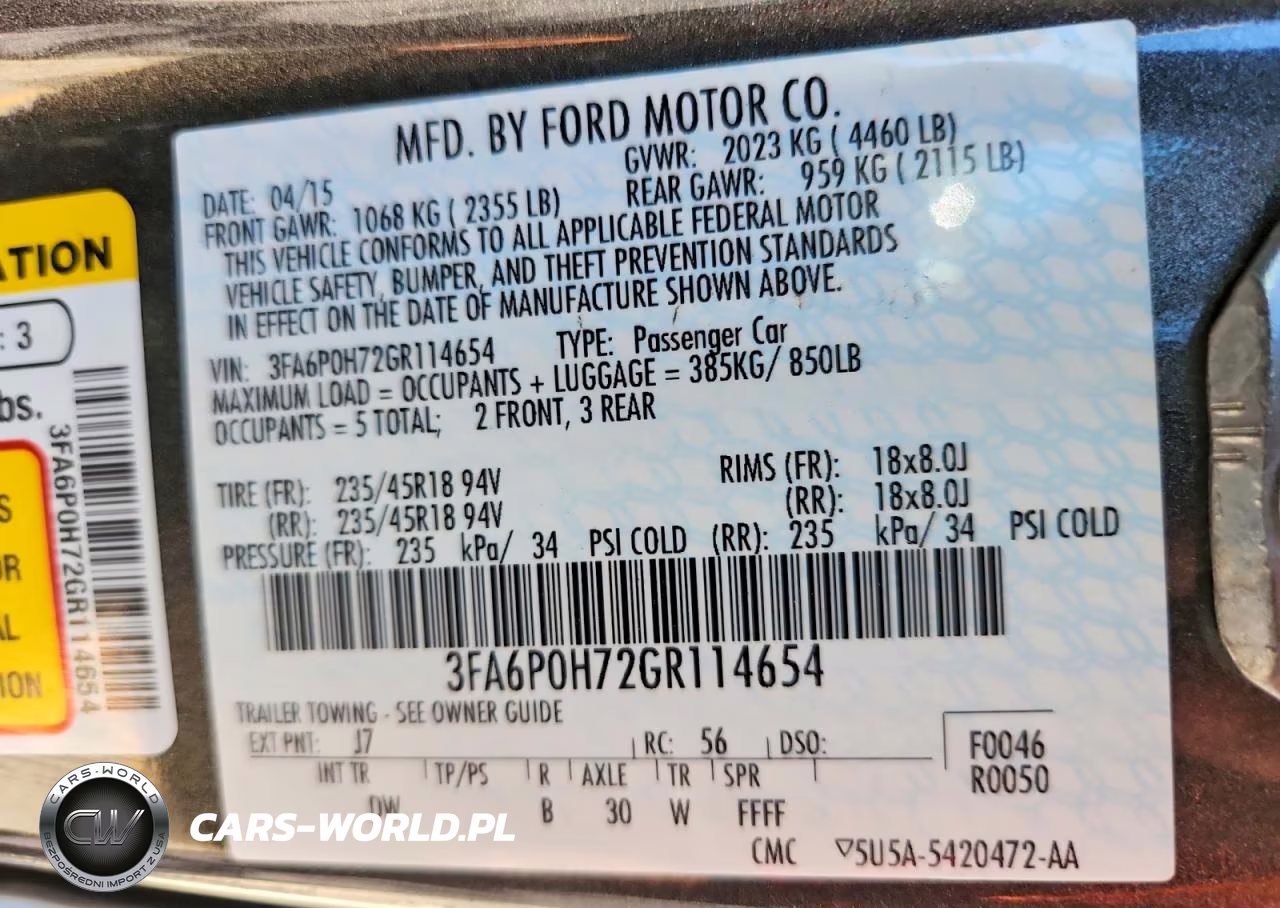 2016 Ford Fusion Se VIN:3FA6P0H72GR114654 - 12
