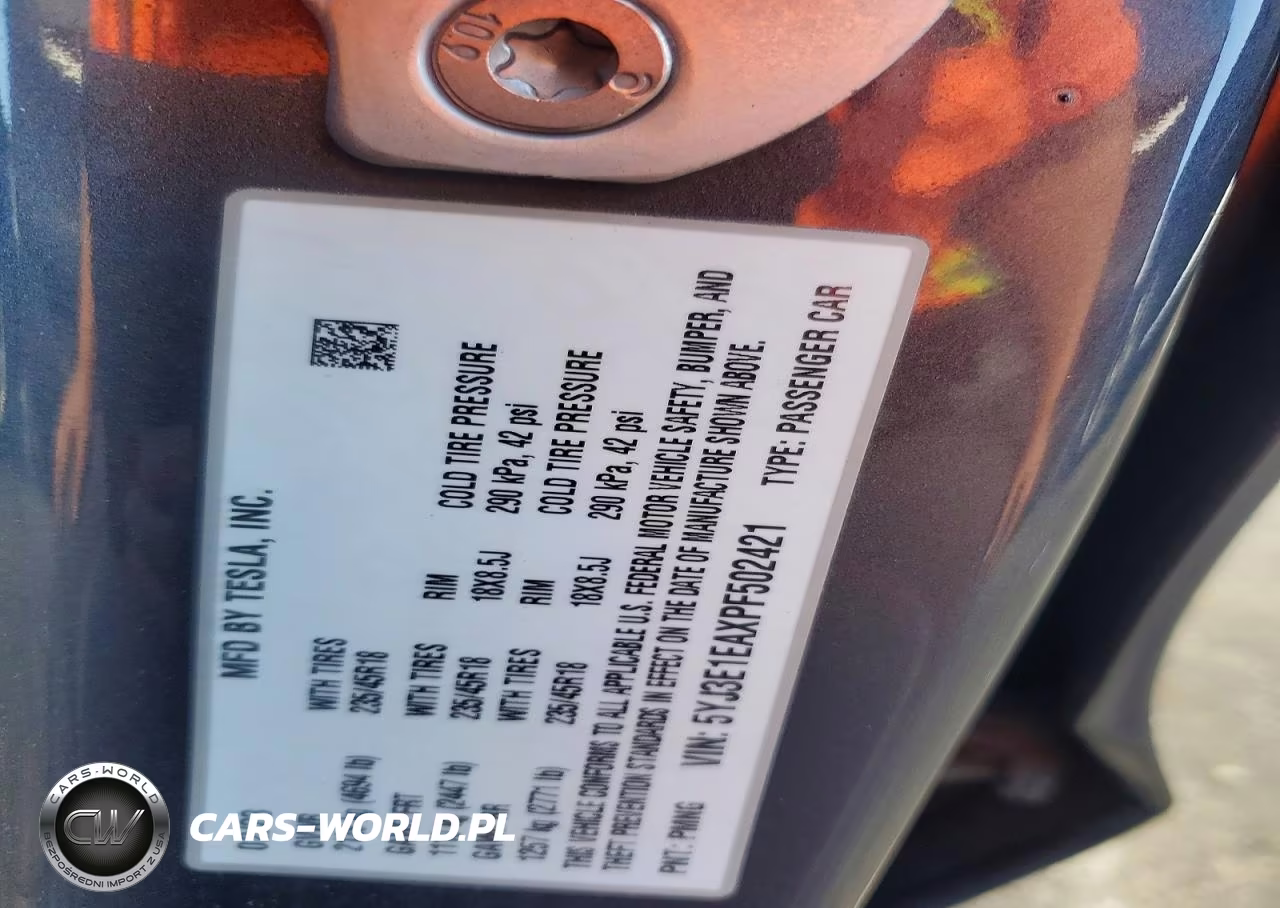 2023 Tesla Model 3 VIN:5YJ3E1EAXPF502421 - 12
