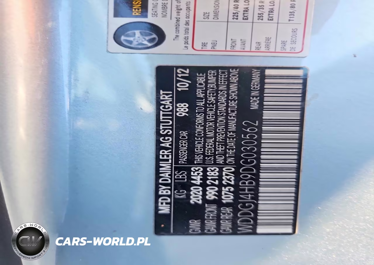 MERCEDES-BENZ C 250 VIN:WDDGJ4HB9DG030562 - 12