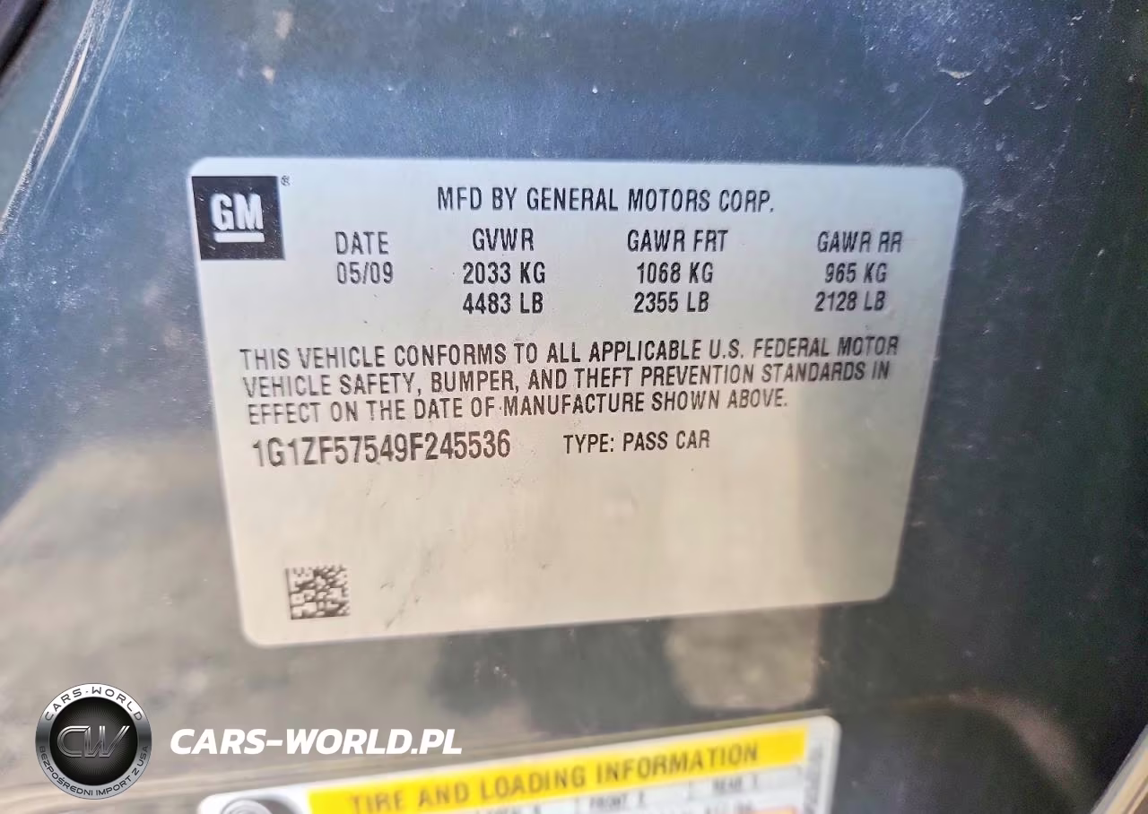 2009 Chevrolet Malibu Hybrid VIN:1G1ZF57549F245536 - 12