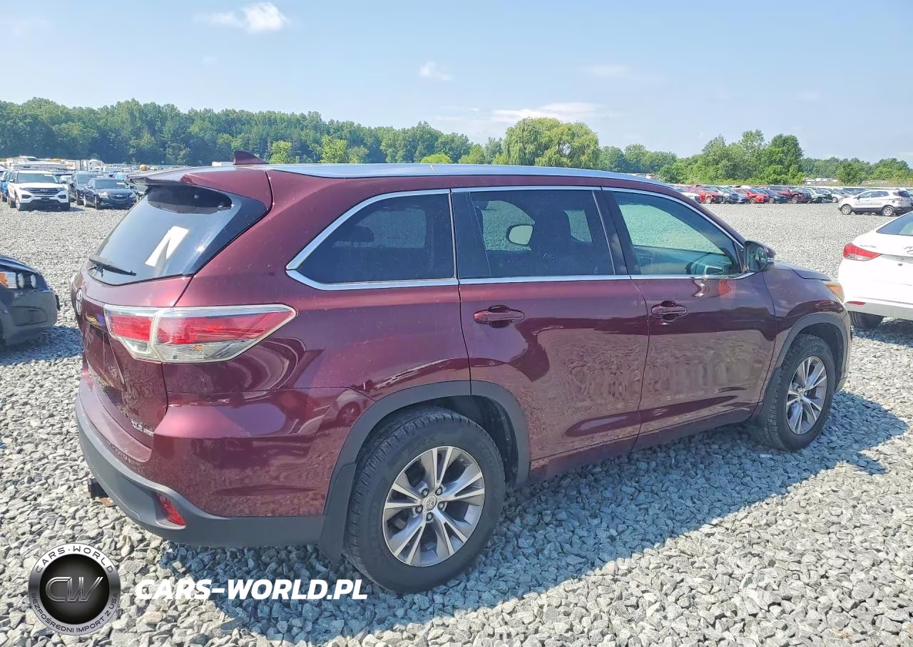 2015 Toyota Highlander Xle VIN:5TDJKRFH5FS172658 - 3
