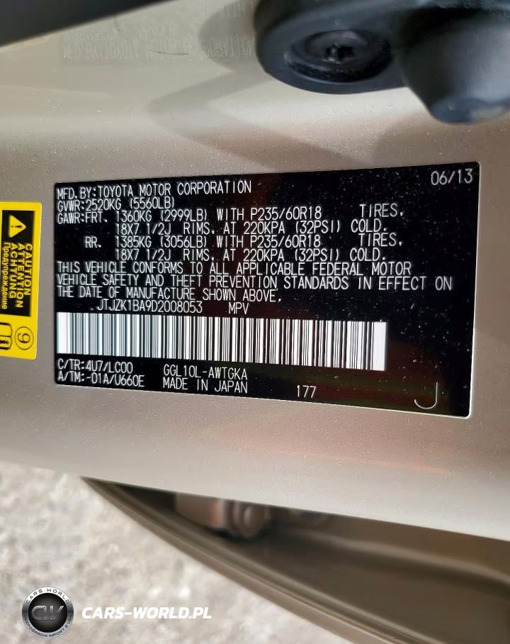 2013 Lexus Rx 350 VIN:JTJZK1BA9D2008053 - 12