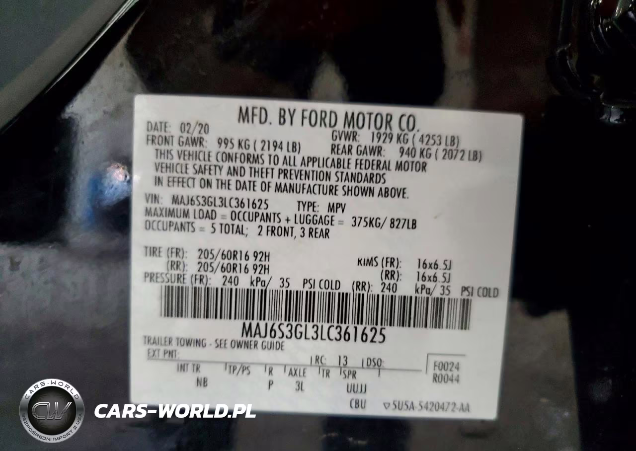 2020 Ford Ecosport Se VIN:MAJ6S3GL3LC361625 - 13