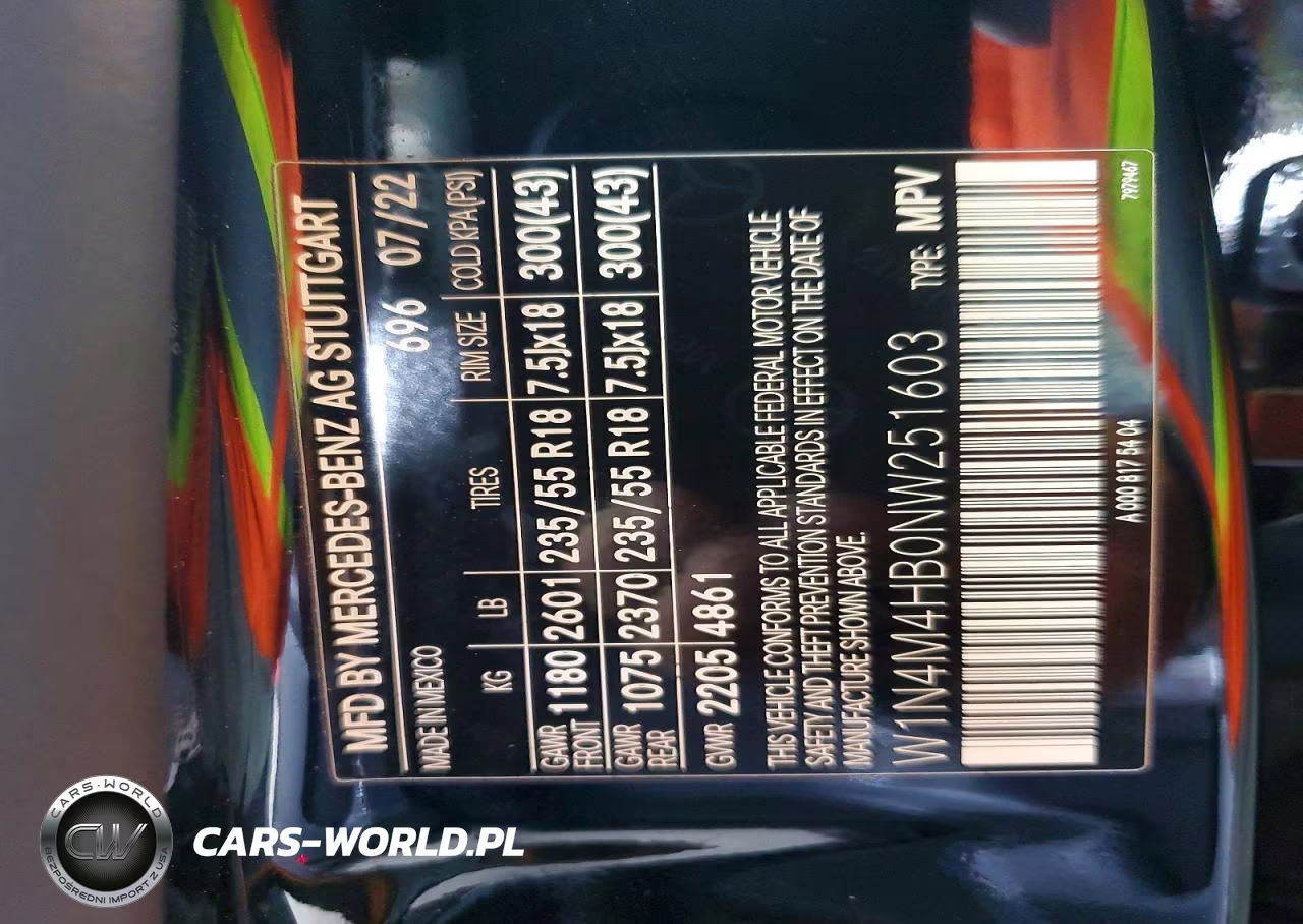 2022 Mercedes-Benz Glb 250 4Matic VIN:W1N4M4HB0NW251603 - 12