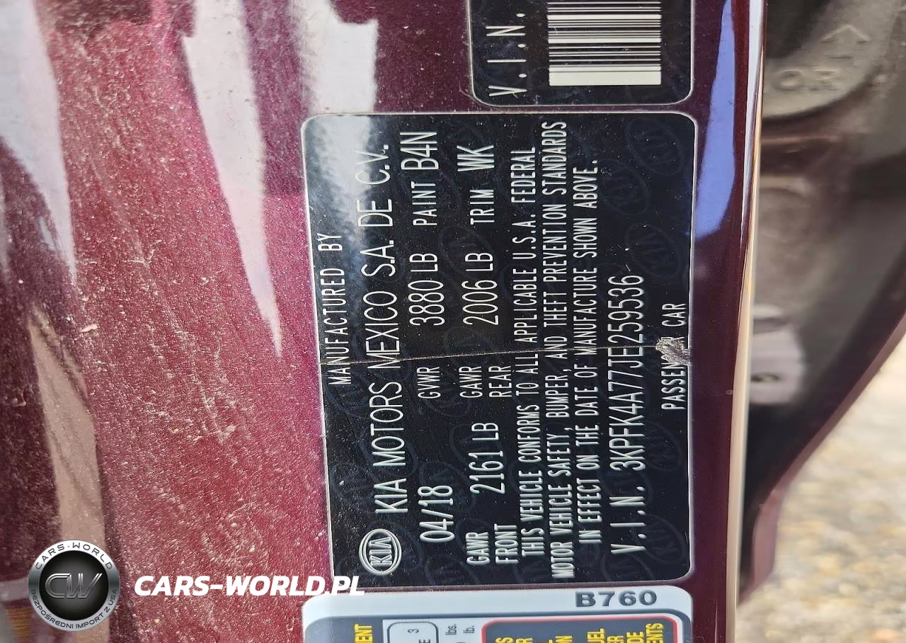 2018 Kia Forte Lx VIN:3KPFK4A77JE259536 - 12