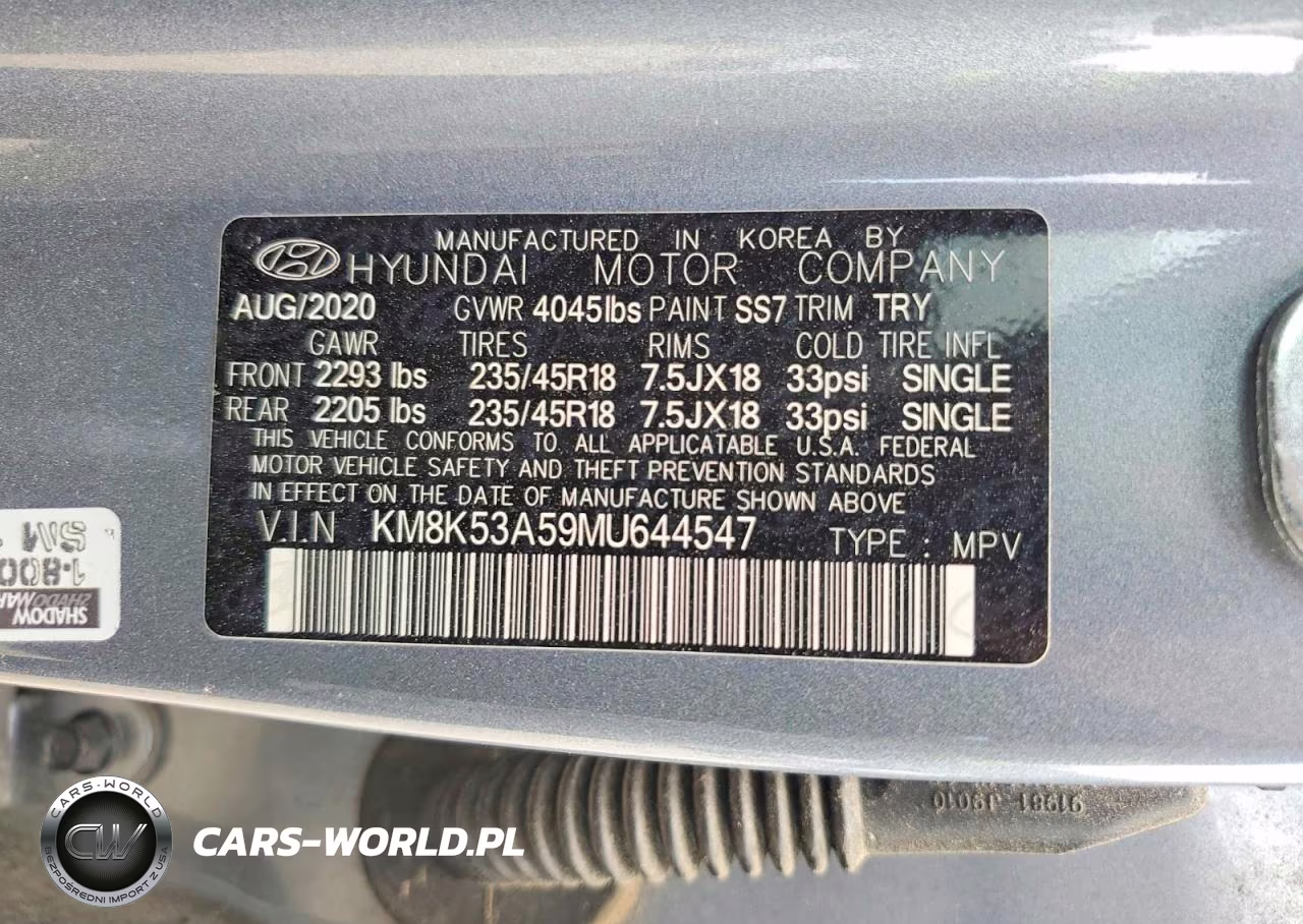 2021 Hyundai Kona Ultimate VIN:KM8K53A59MU644547 - 13