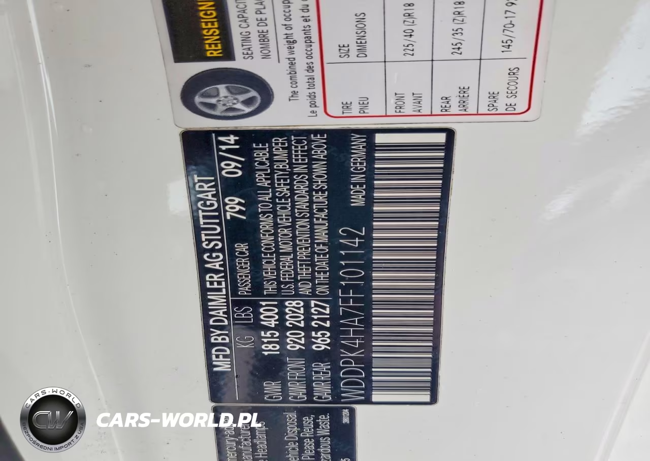 2015 Mercedes-Benz Slk 250 VIN:WDDPK4HA7FF101142 - 12