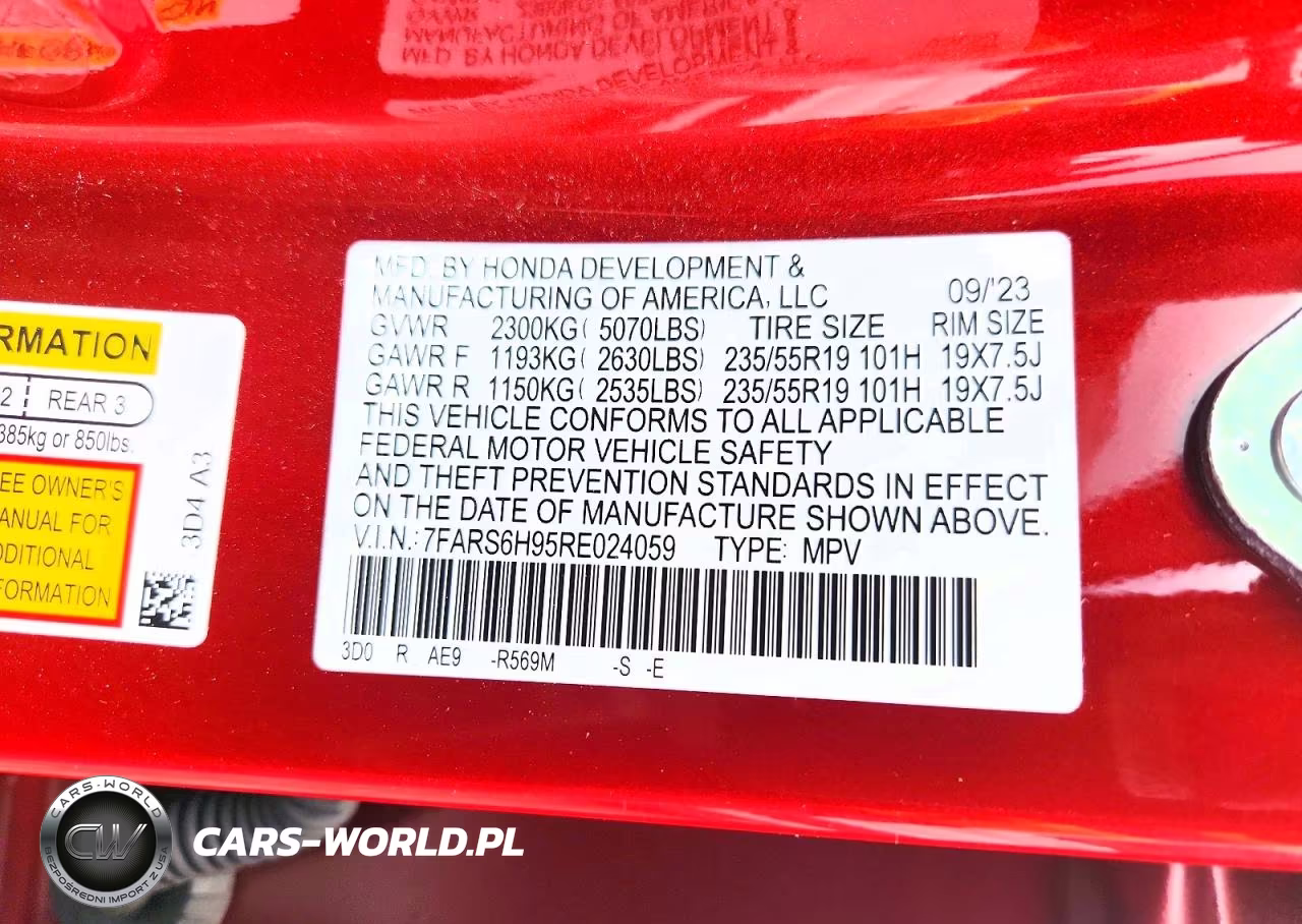 2024 Honda Cr-V Sport Touring VIN:7FARS6H95RE024059 - 13