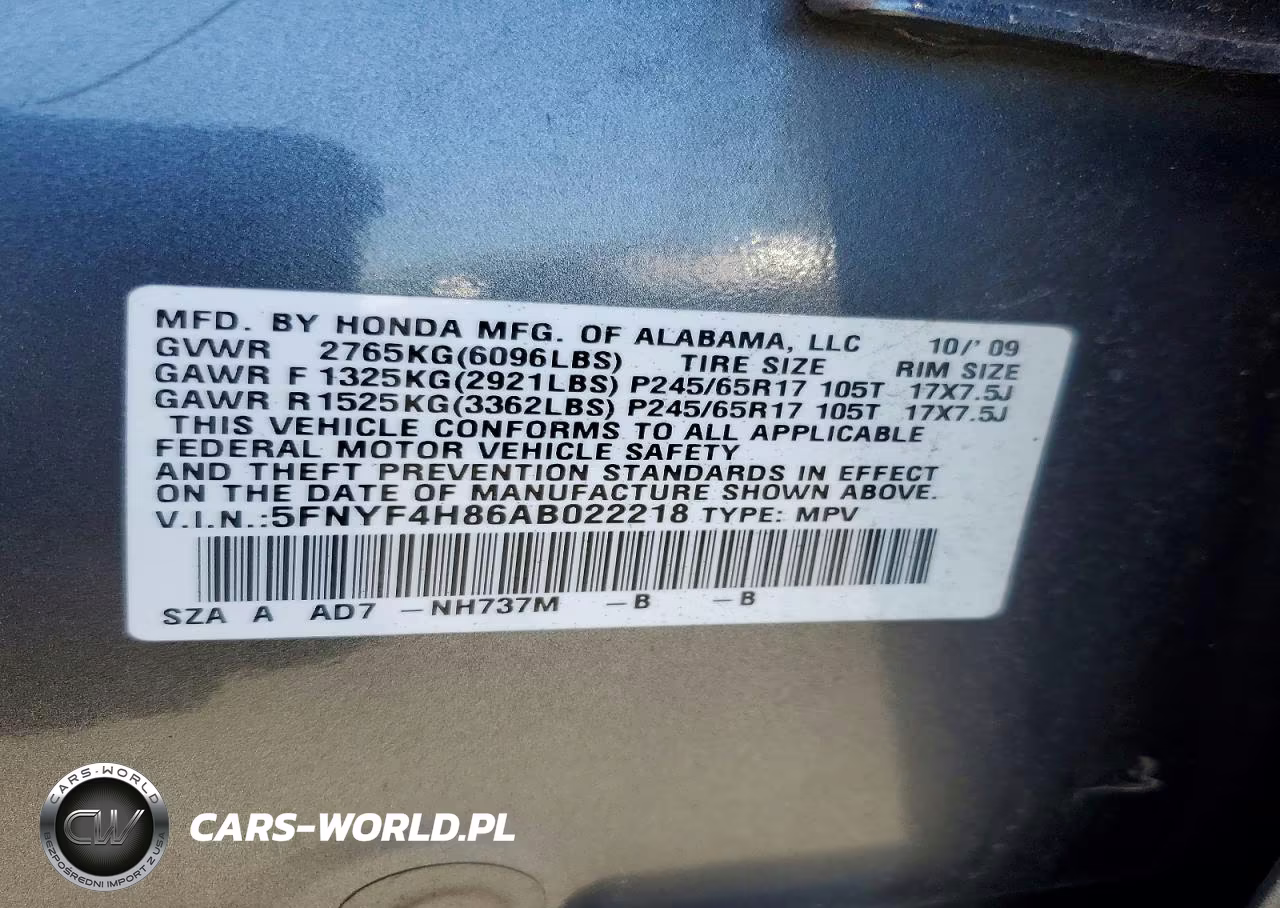 2010 Honda Pilot Touring VIN:5FNYF4H86AB022218 - 13