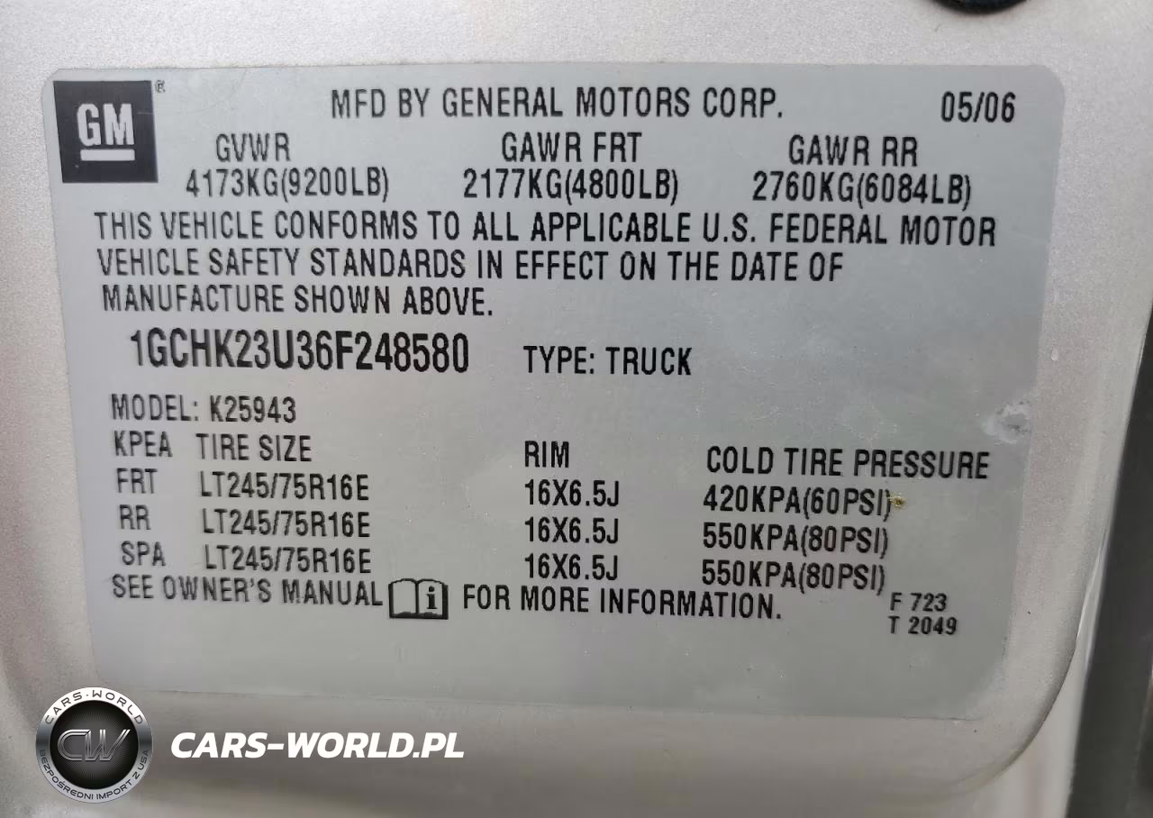 2006 Chevrolet Silverado K2500 Heavy Duty VIN:1GCHK23U36F248580 - 12