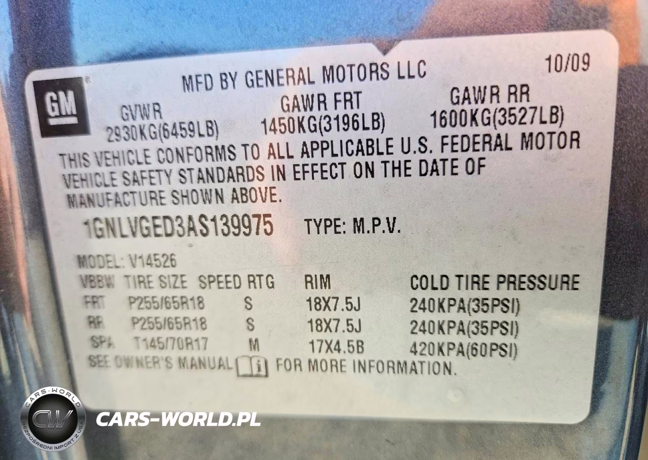 2010 Chevrolet Traverse Lt VIN:1GNLVGED3AS139975 - 13